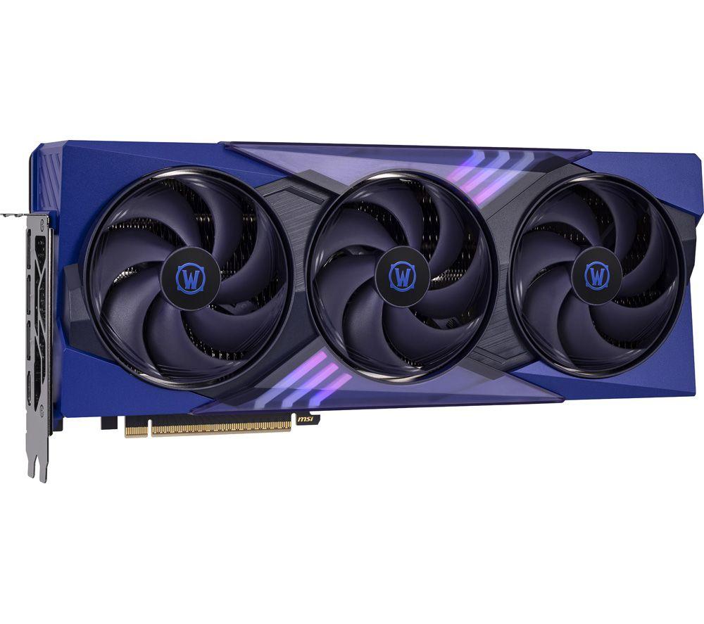 MSI GeForce RTX 5070 12 GB World of Warcraft Midnight Void Edition OC Graphics Card image number 3 of 12