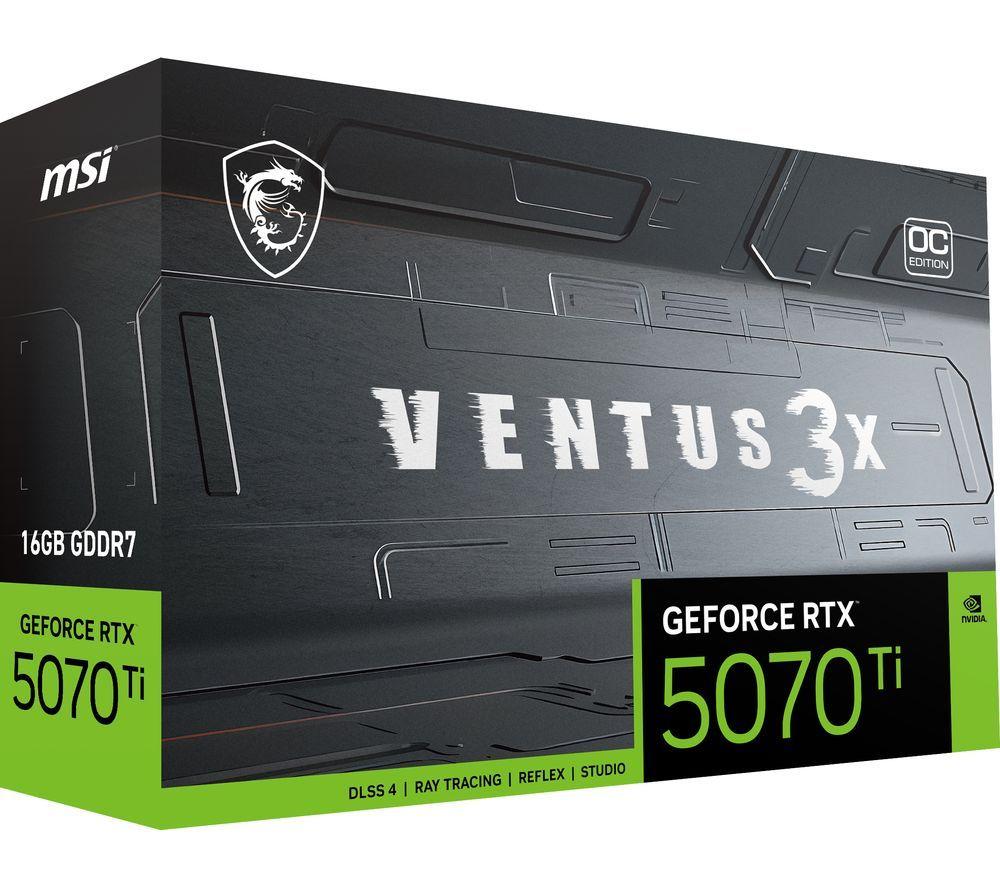 MSI GeForce RTX 5070 Ti 16 GB VENTUS 3X OC Graphics Card image number 9 of 11