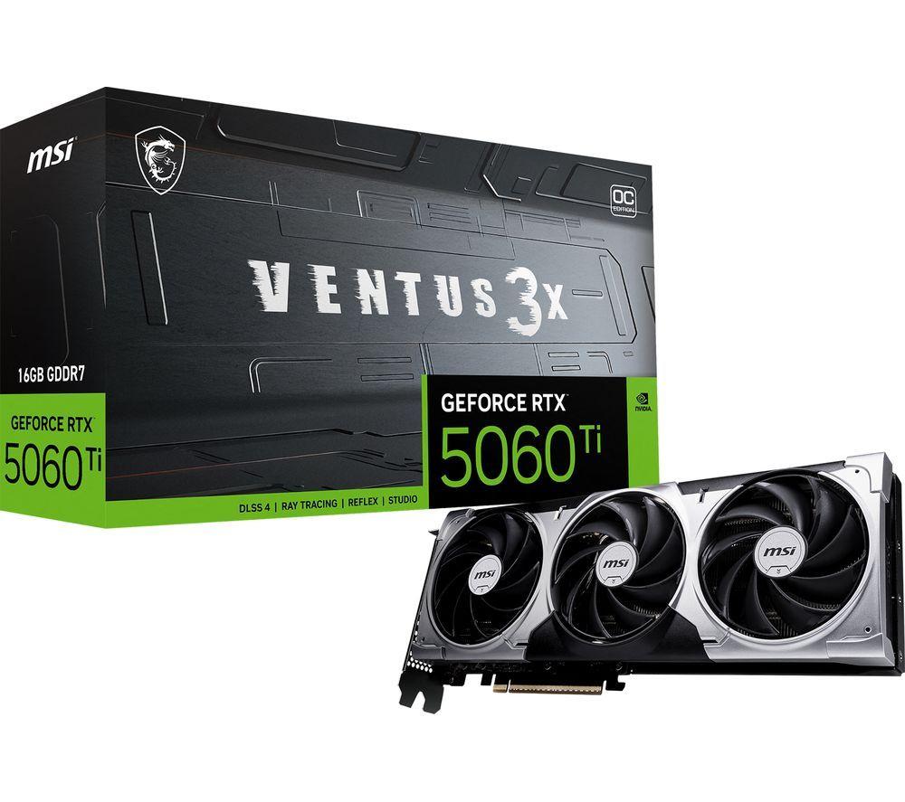 MSI GeForce RTX 5060 Ti 16 GB VENTUS 3X OC Graphics Card - White image number 8 of 8