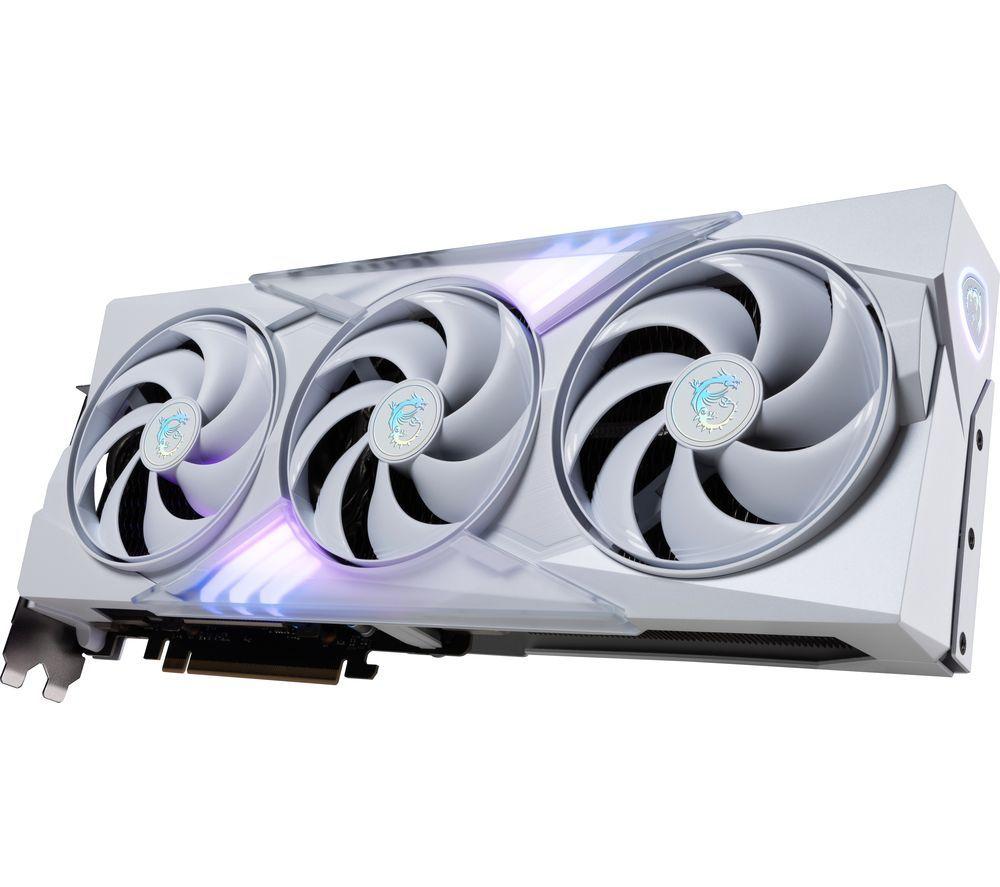 MSI GeForce RTX 5080 16 GB GAMING TRIO OC Graphics Card - White image number 2 of 10