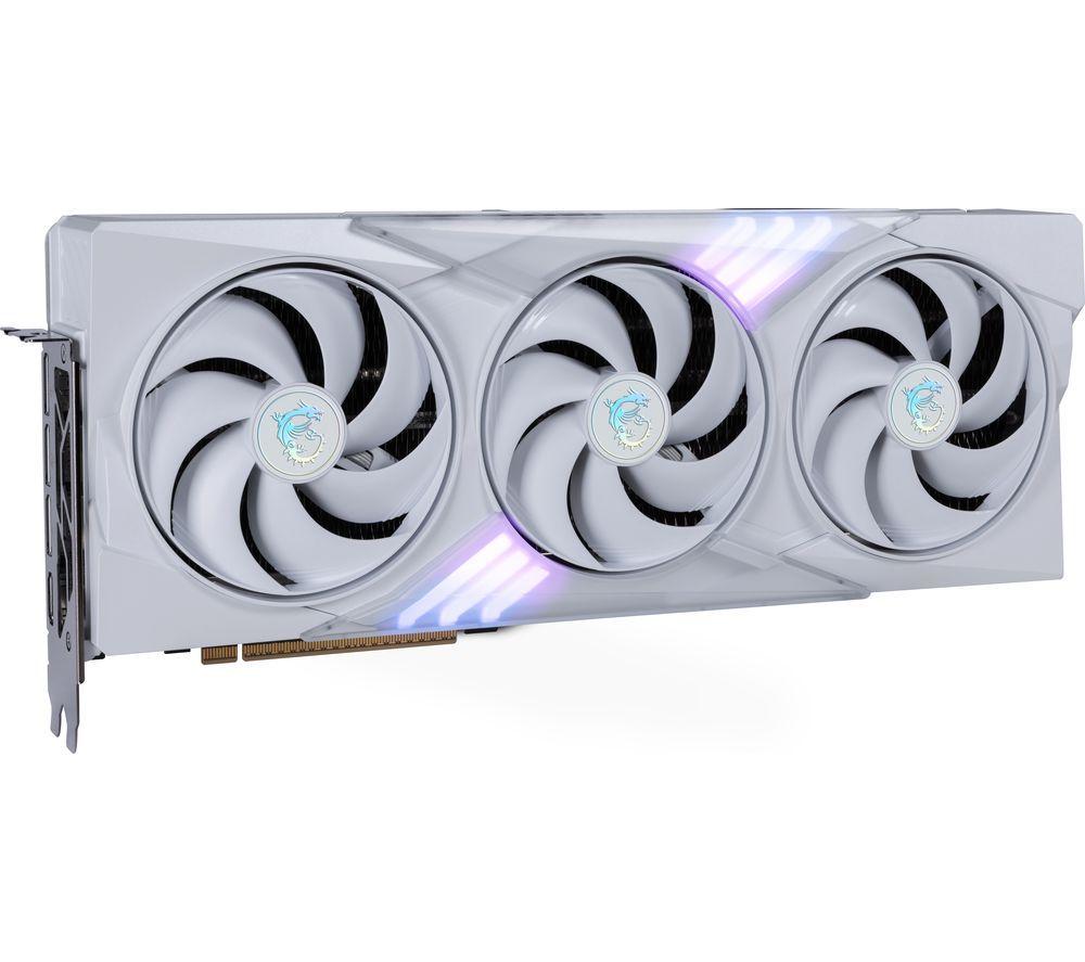 MSI GeForce RTX 5080 16 GB GAMING TRIO OC Graphics Card - White image number 3 of 10
