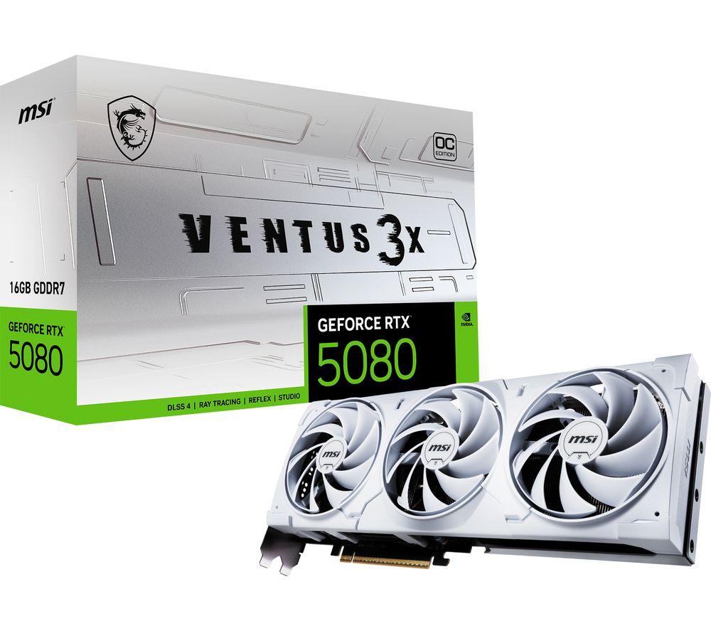 MSI GeForce RTX 5080 16 GB VENTUS 3X OC Graphics Card image number 2 of 13
