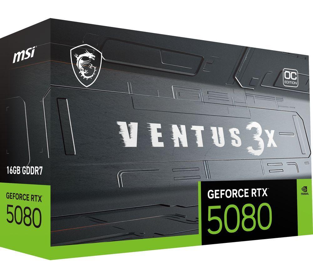 MSI GeForce RTX 5080 16 GB VENTUS 3X OC Graphics Card image number 11 of 12