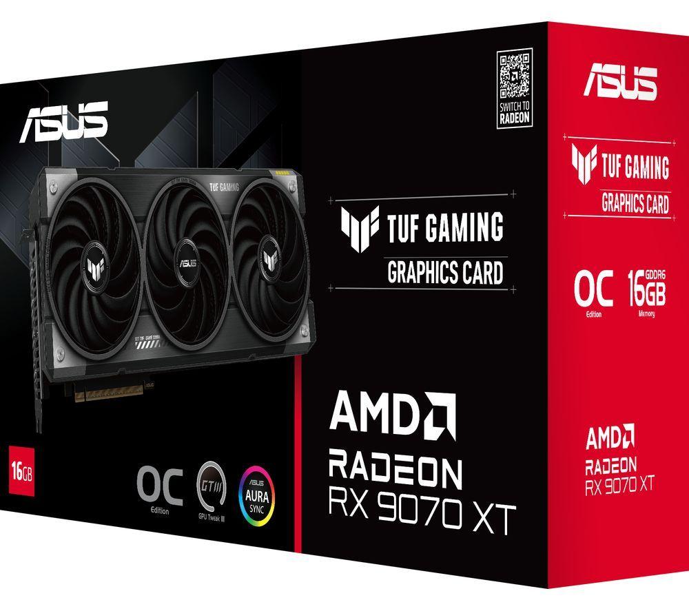 ASUS Radeon RX 9070 XT 16 GB TUF Gaming OC Graphics Card image number 11 of 13