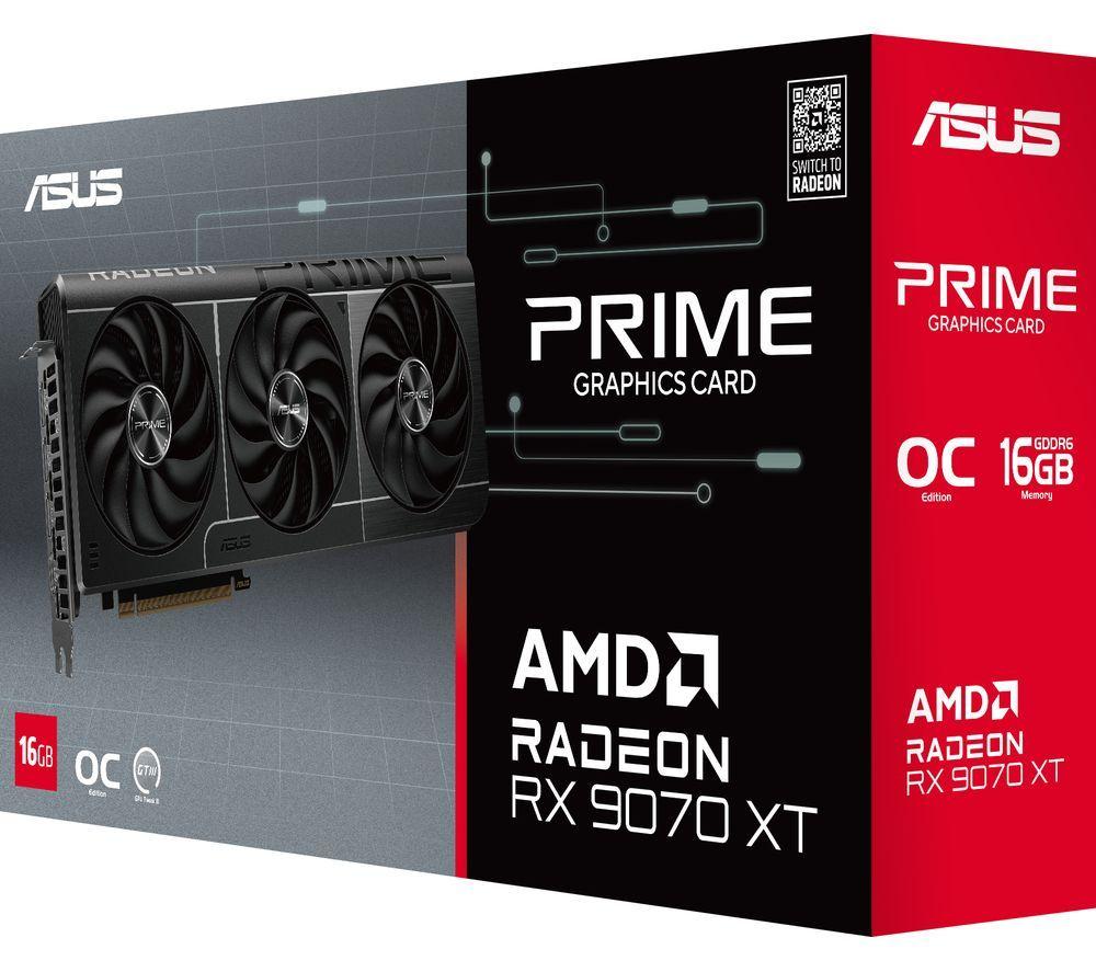 ASUS Radeon RX 9070 XT 16 GB Prime OC Graphics Card image number 11 of 13