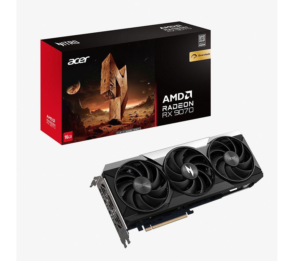 ACER Radeon RX 9070 XT 16 GB OC Nitro Graphics Card image number 8 of 8