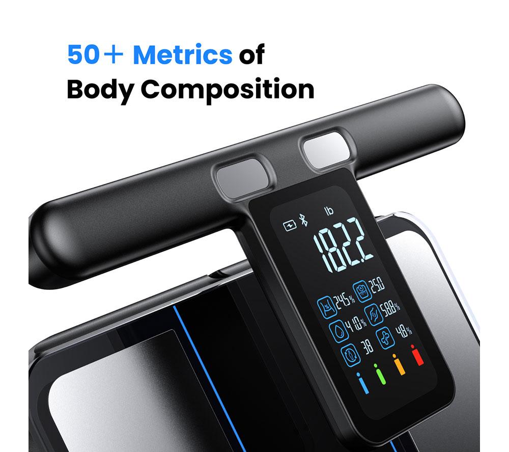 RENPHO MorphoScan Smart Body Scale - Black & Silver image number 2 of 15
