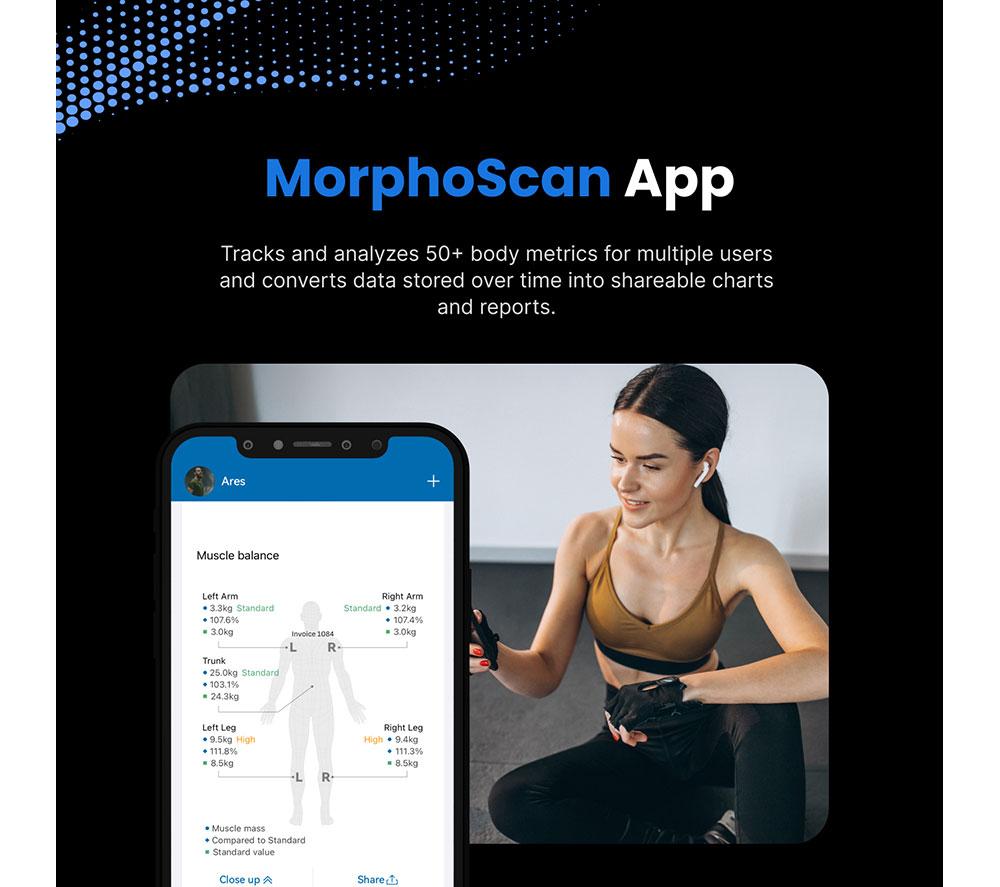RENPHO MorphoScan Smart Body Scale - Black & Silver image number 11 of 15