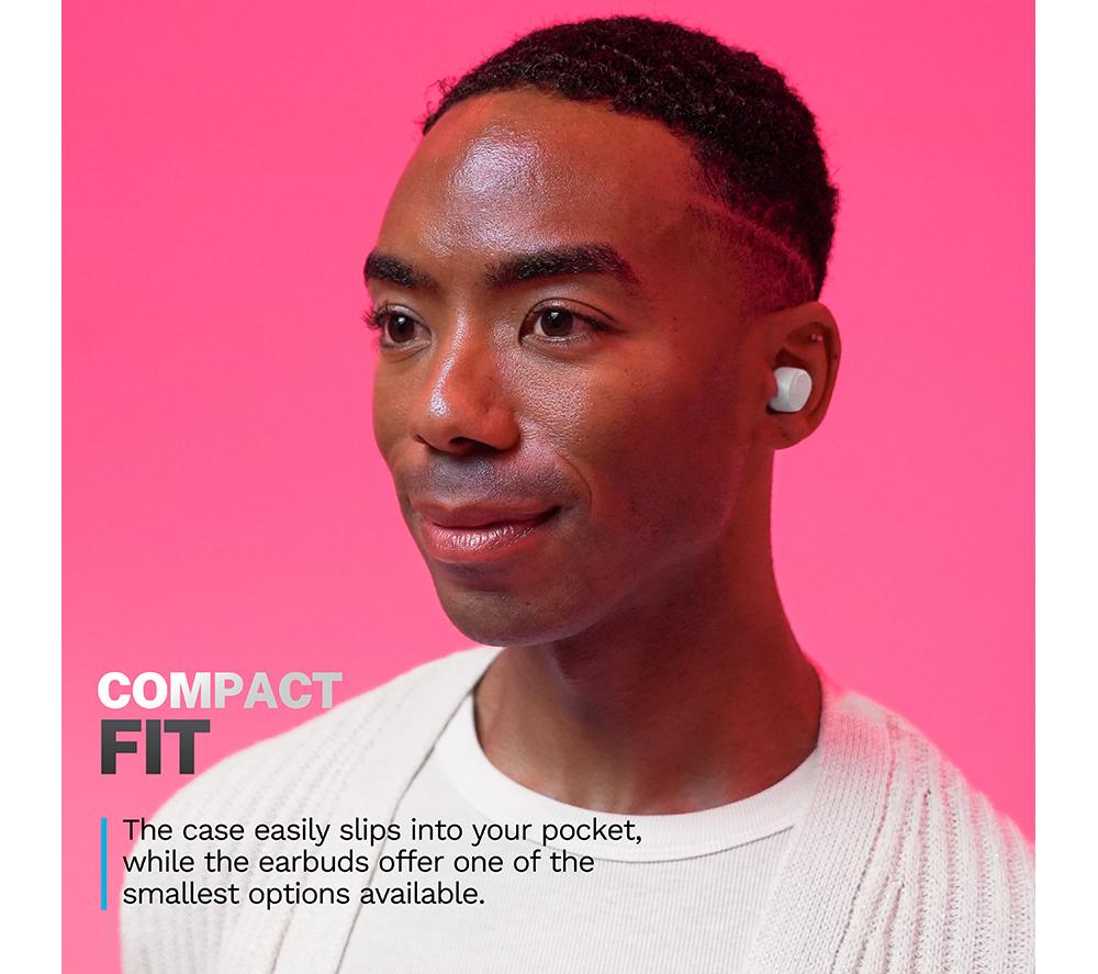 JLAB GO Air POP+ Wireless Bluetooth Earbuds - White image number 6 of 7