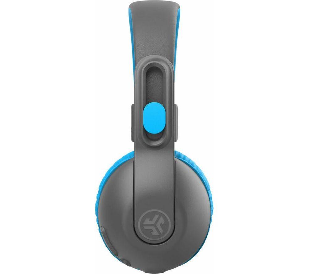 JLAB JBuddies Studio 2 Wireless Bluetooth Kids Headphones - Grey & Blue image number 2 of 8