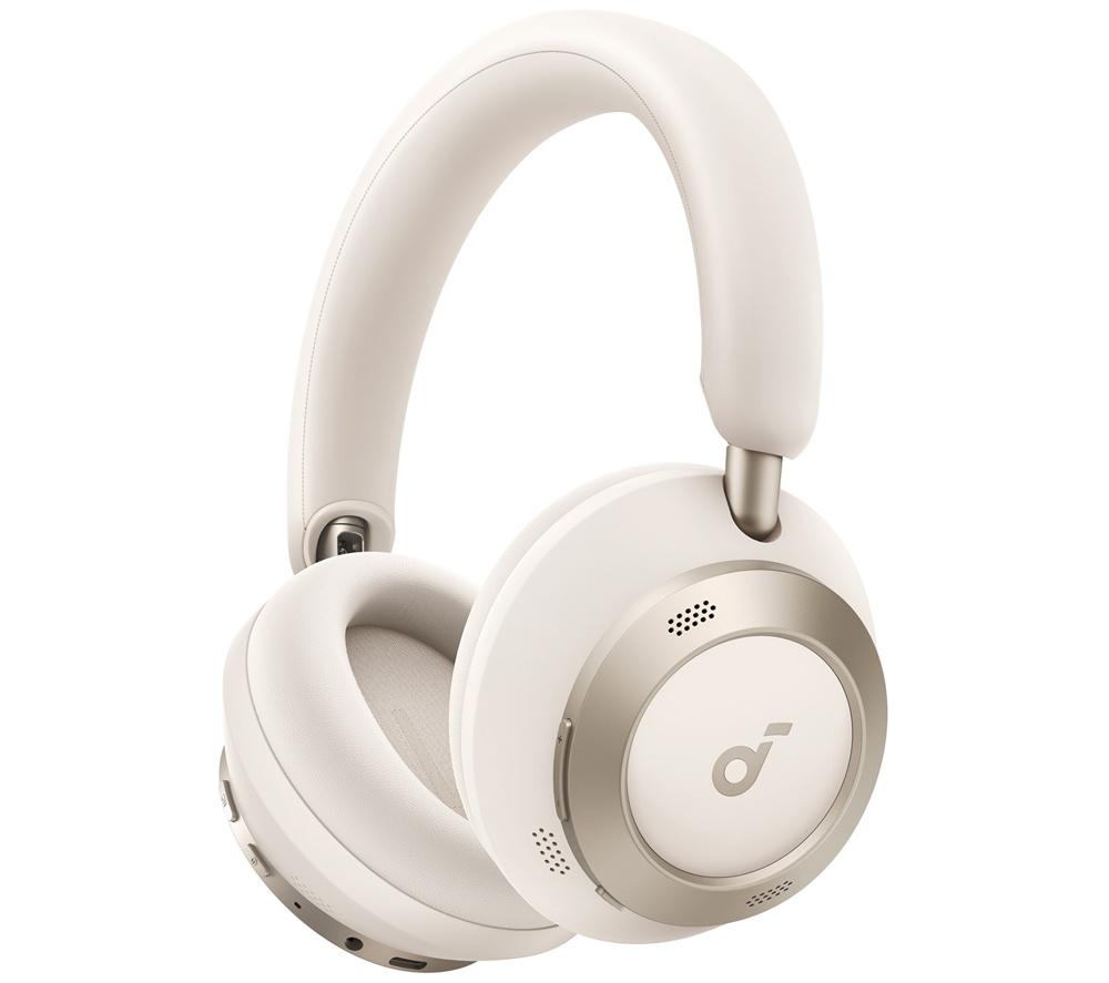 Soundcore Space One Pro Wireless Bluetooth Noise-Cancelling Headphones - Cream White, Cream