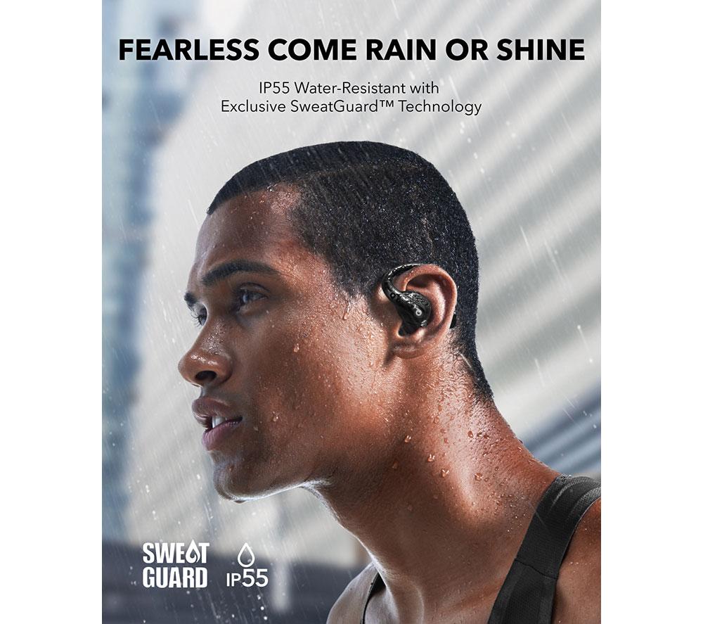 SOUNDCORE AeroFit Pro Open-Ear Wireless Bluetooth Earbuds - Midnight Black image number 6 of 8