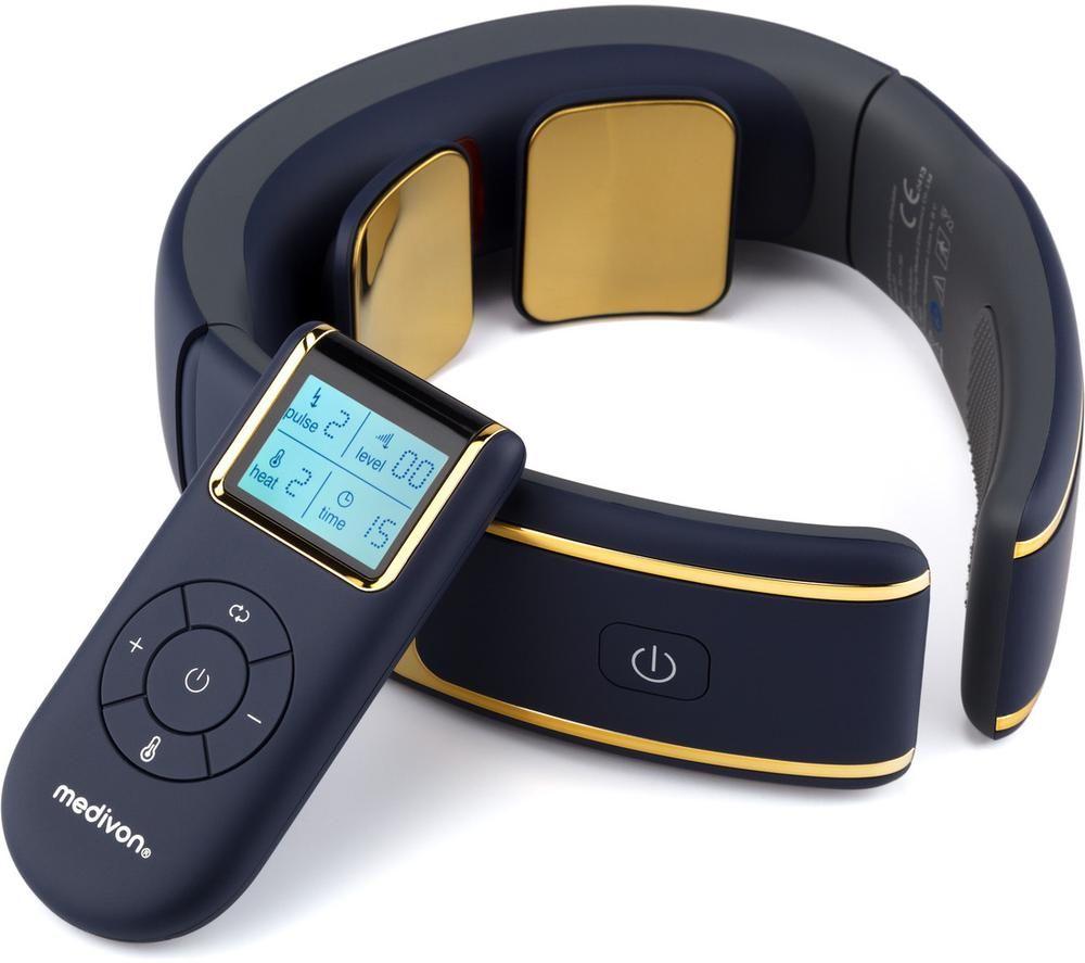 MEDIVON Ultra EMS Pro Neck Massager - Gold & Blue image number 3 of 14
