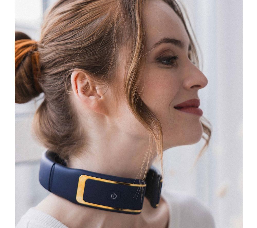 MEDIVON Ultra EMS Pro Neck Massager - Gold & Blue image number 8 of 14