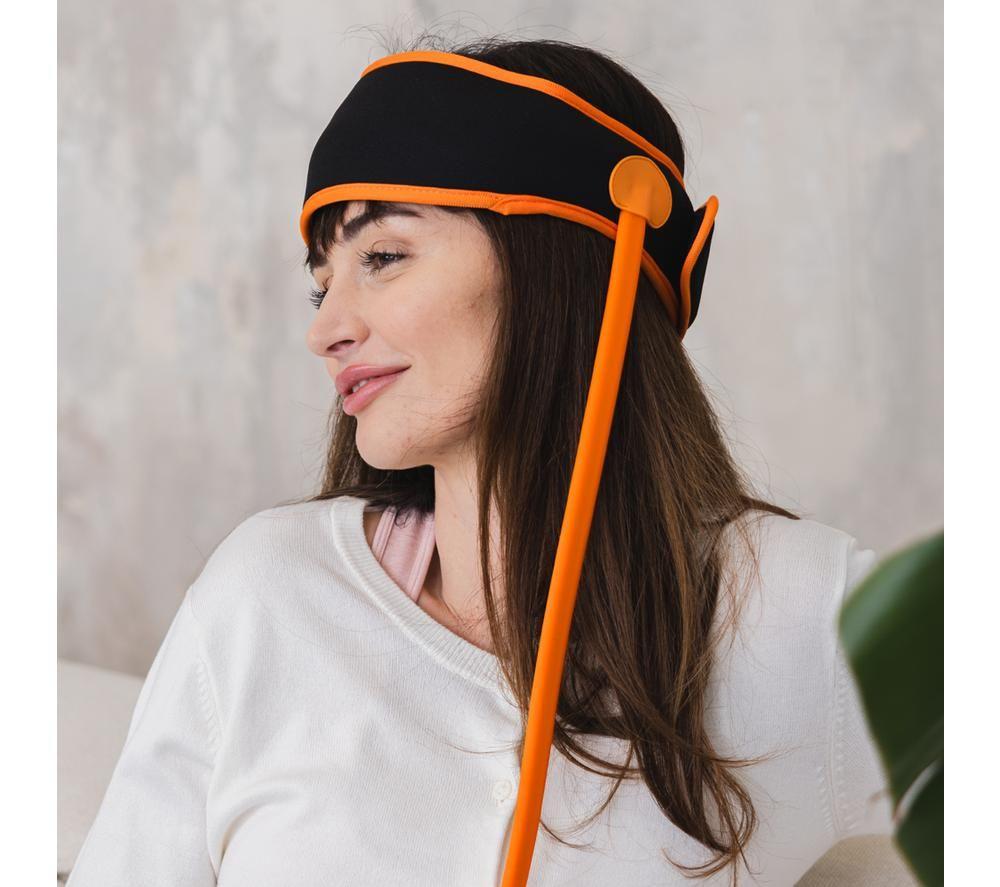 MEDIVON HeadHug Head Massager - Black and Orange image number 7 of 7