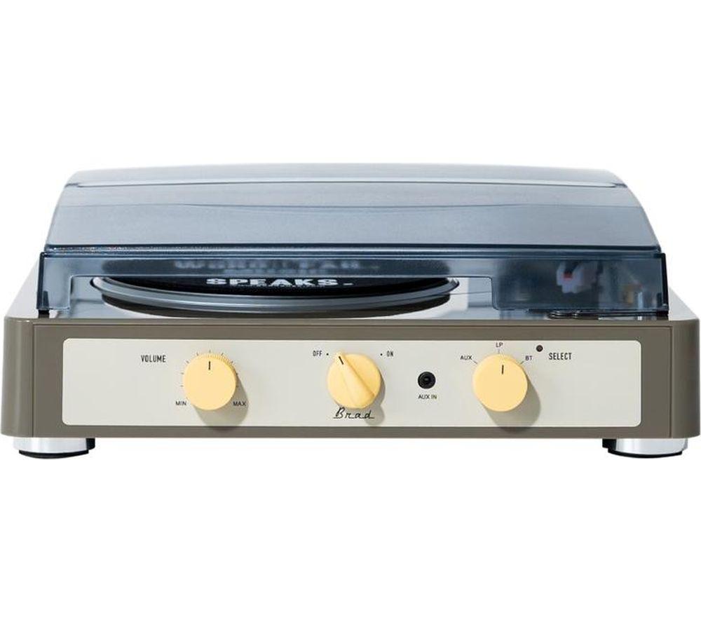 GADHOUSE Brad Retro MKII Belt Drive Bluetooth Turntable - Grey image number 4 of 10