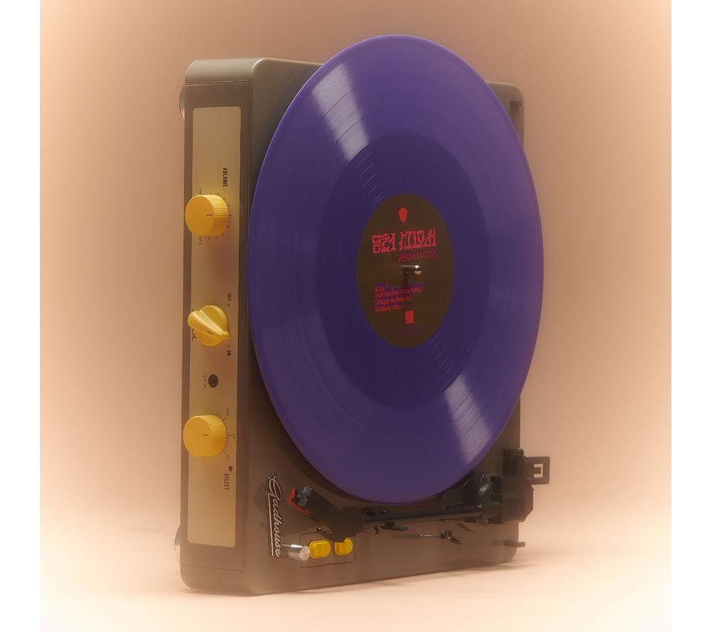 GADHOUSE Brad Retro MKII Belt Drive Bluetooth Turntable - Grey image number 9 of 10