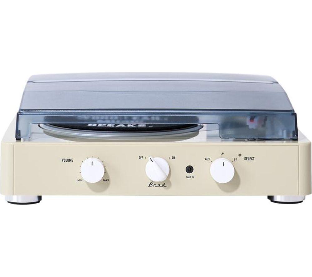 GADHOUSE Brad Retro MKII Belt Drive Bluetooth Turntable - Ivory image number 4 of 9