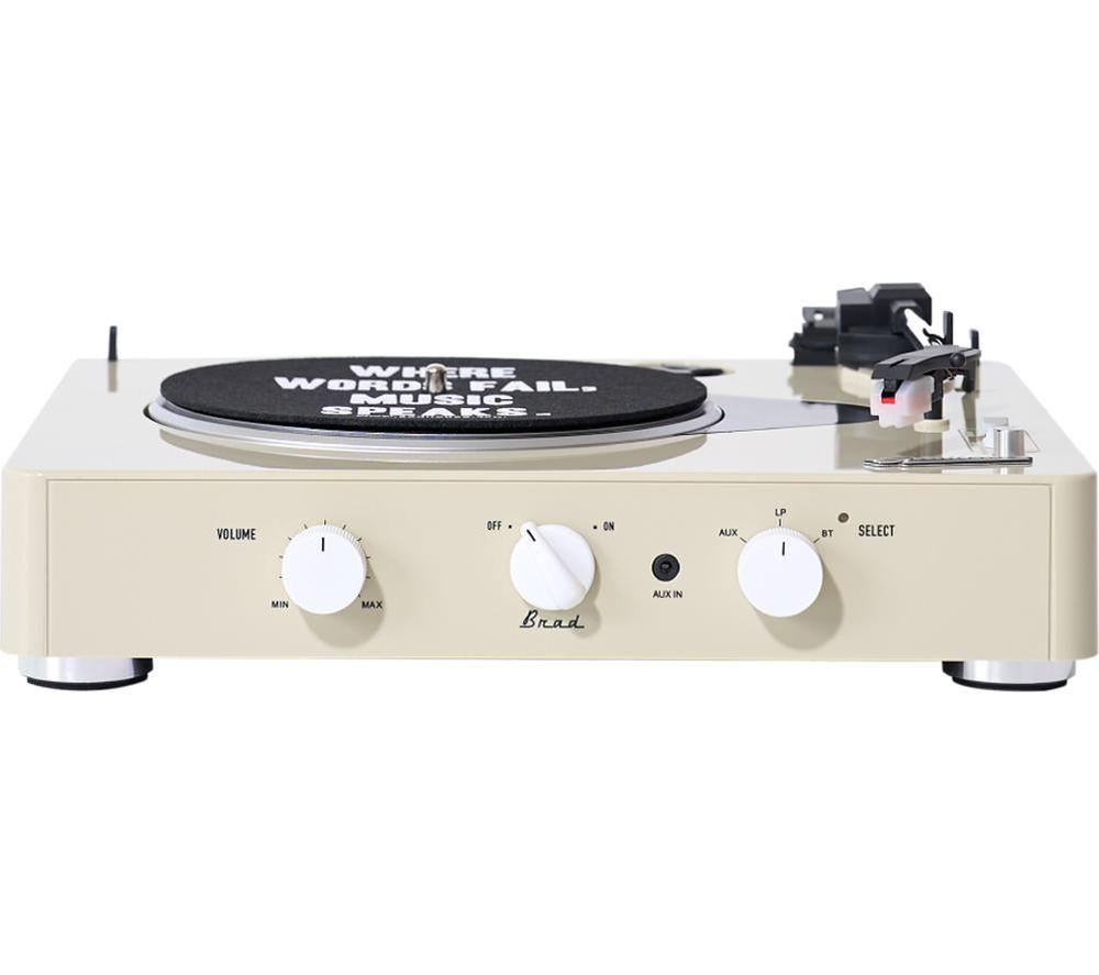 GADHOUSE Brad Retro MKII Belt Drive Bluetooth Turntable - Ivory image number 5 of 9