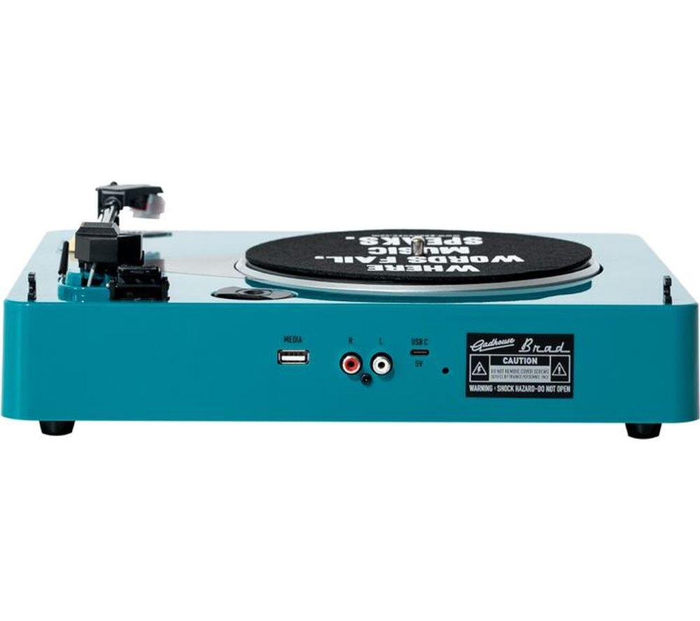 GADHOUSE Brad Retro MKII Belt Drive Bluetooth Turntable - Green image number 4 of 10