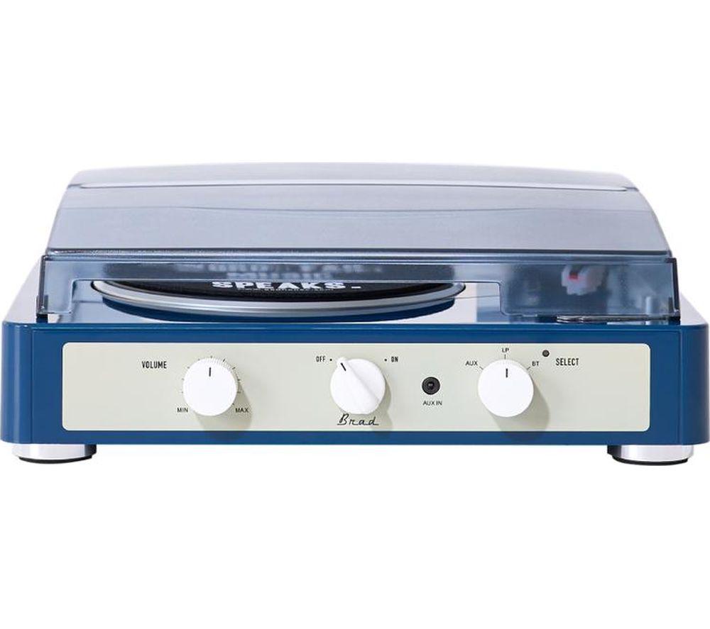 GADHOUSE Brad Retro MKII Belt Drive Bluetooth Turntable - Navy image number 4 of 8