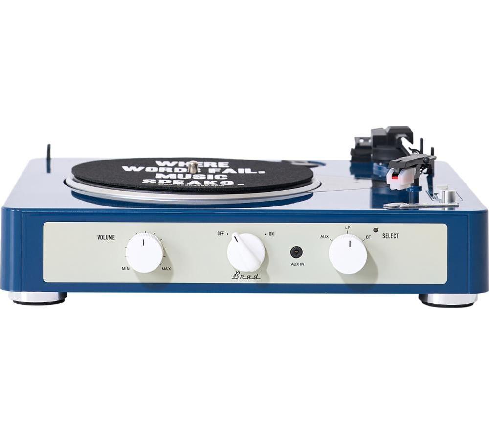 GADHOUSE Brad Retro MKII Belt Drive Bluetooth Turntable - Navy image number 5 of 8
