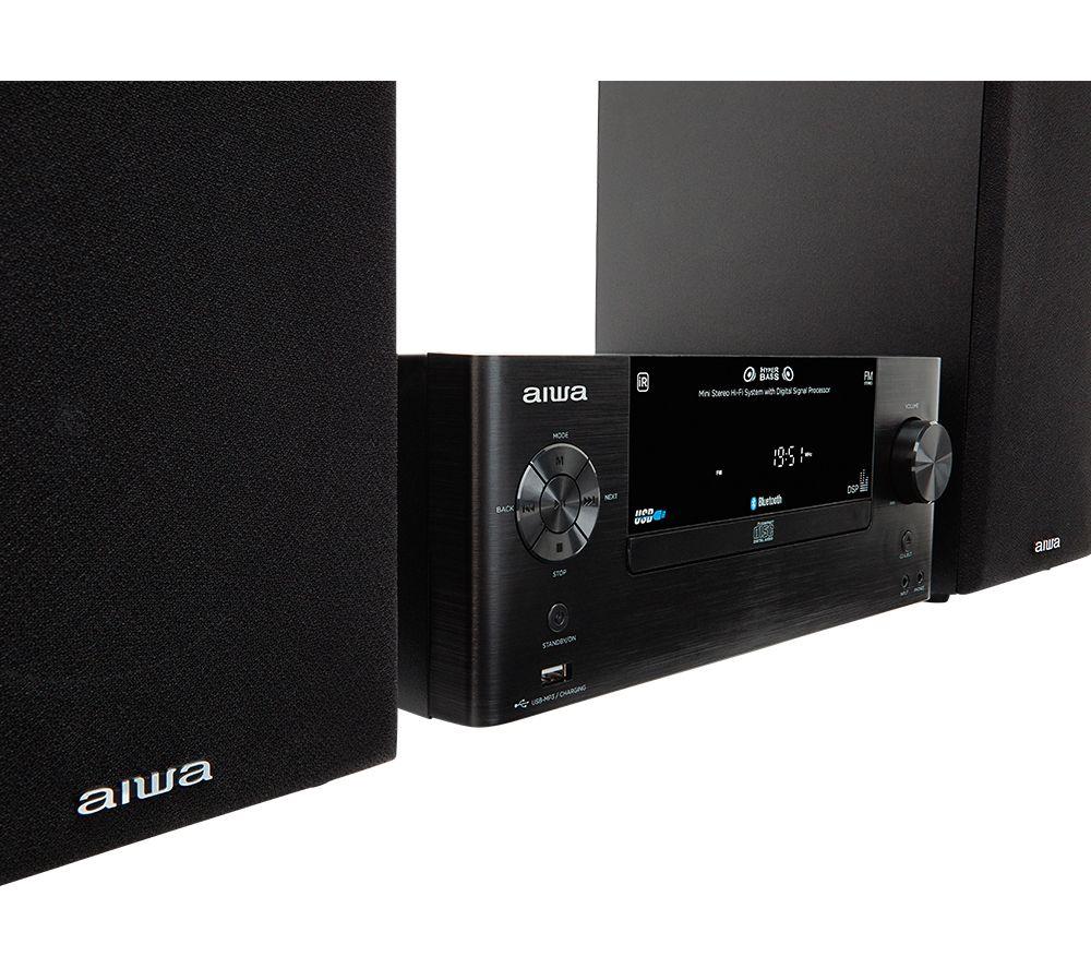 AIWA MSBTU-500 Bluetooth Mini Hi-Fi System - Black image number 4 of 6
