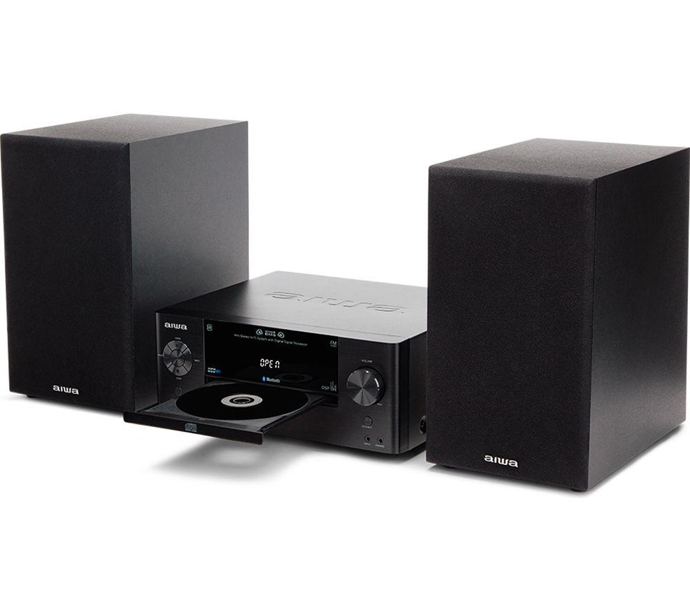 AIWA MSBTU-500 Bluetooth Mini Hi-Fi System - Black image number 5 of 6
