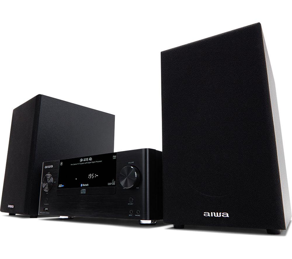 AIWA MSBTU-500 Bluetooth Mini Hi-Fi System - Black image number 6 of 6