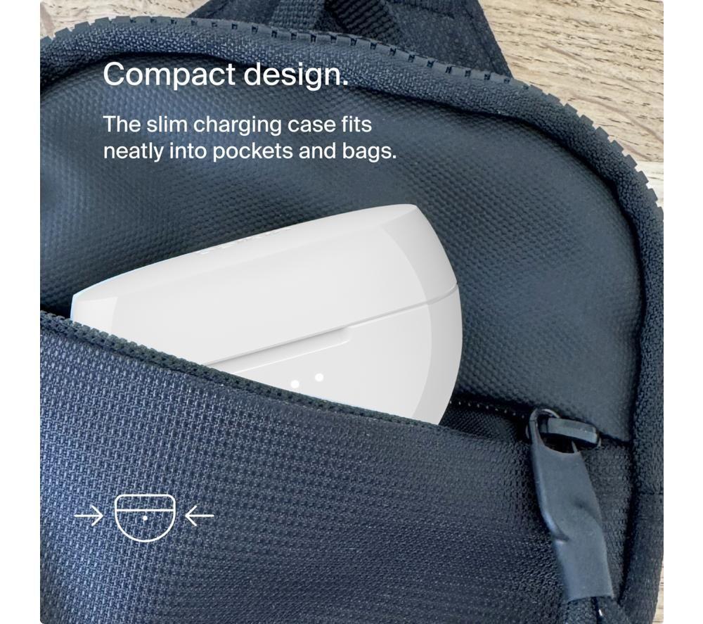 BELKIN SoundForm Rhythm True Wireless Bluetooth Earbuds - White image number 7 of 12