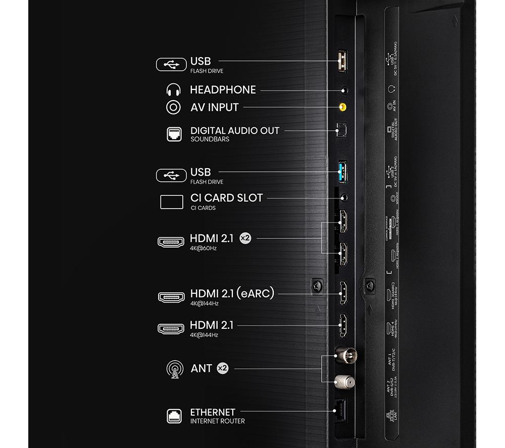 HISENSE 110UXNQTUK 110" Smart 4K Ultra HD HDR Mini LED TV with Amazon Alexa