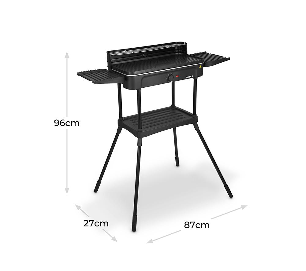 TOWER T14054 Electric BBQ - Black image number 6 of 8