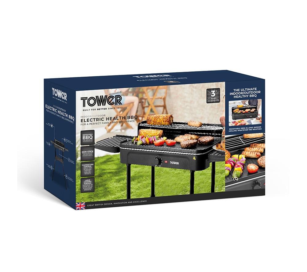 TOWER T14054 Electric BBQ - Black image number 8 of 8