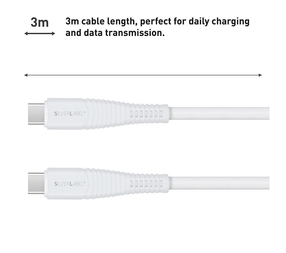 SILVERLABEL USB Type-C Cable - 3 m, White image number 3 of 10