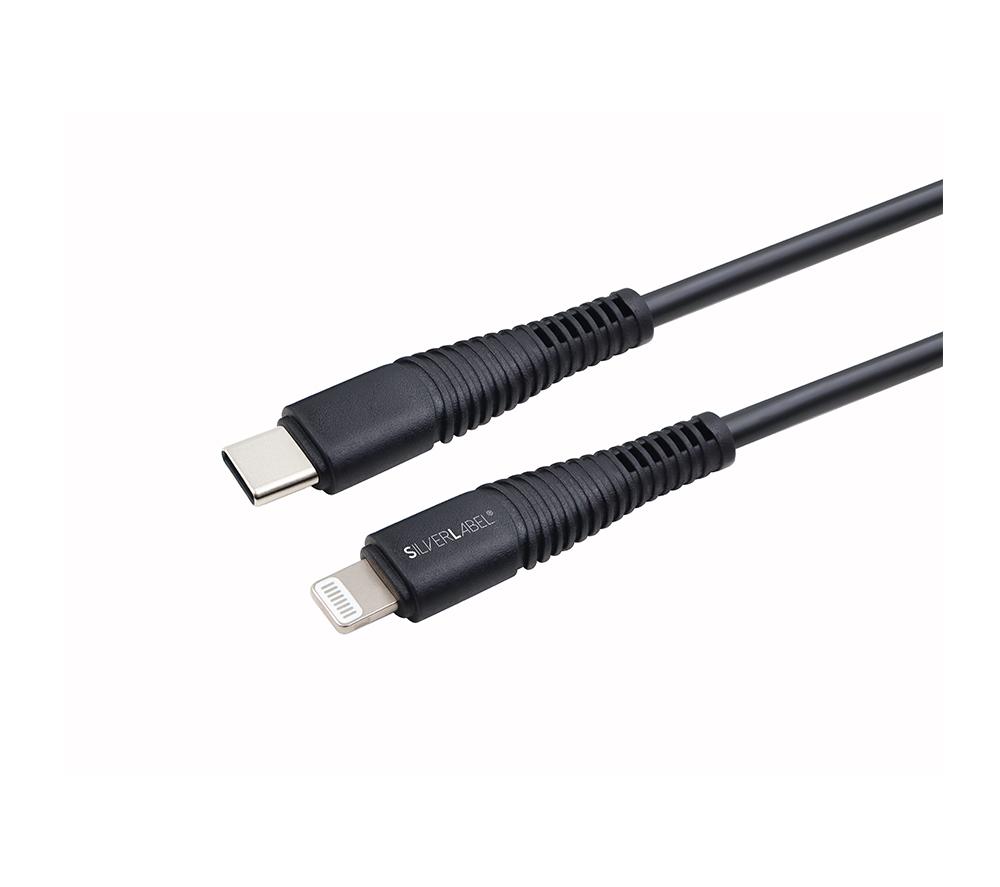SILVERLABEL USB Type-C to Lightning Cable - 1 m, Black image number 2 of 7
