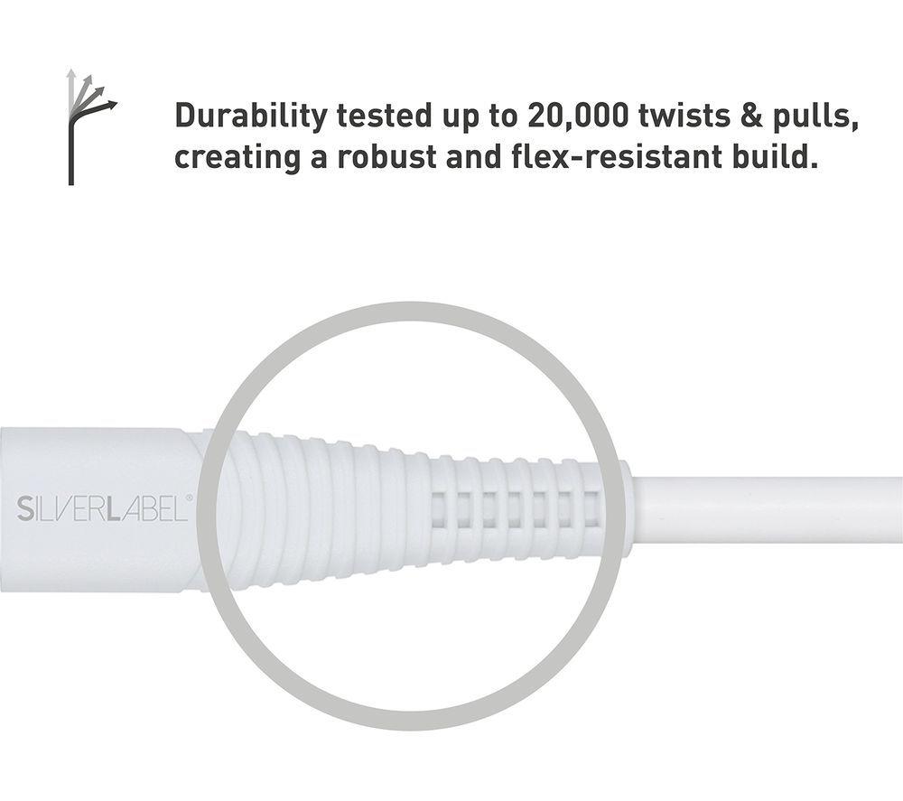 SILVERLABEL USB Type-C to Lightning Cable - 3 m, White image number 5 of 5