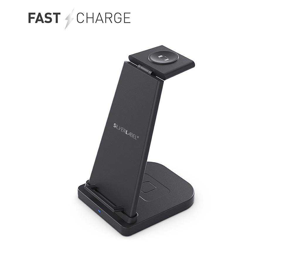 SILVERLABEL 28901SL51 Triple Wireless Charging Pad - Black image number 5 of 8