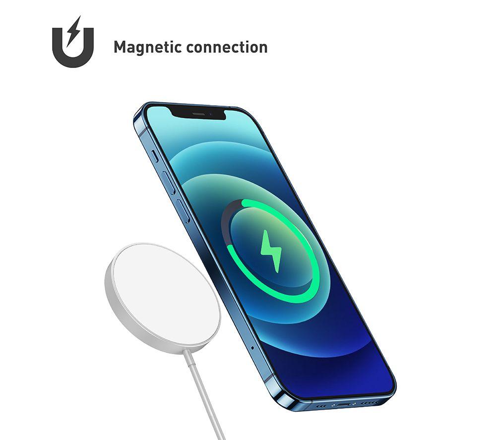 SILVERLABEL 30290SL51 15 W Magnetic Wireless Charger - White image number 6 of 8