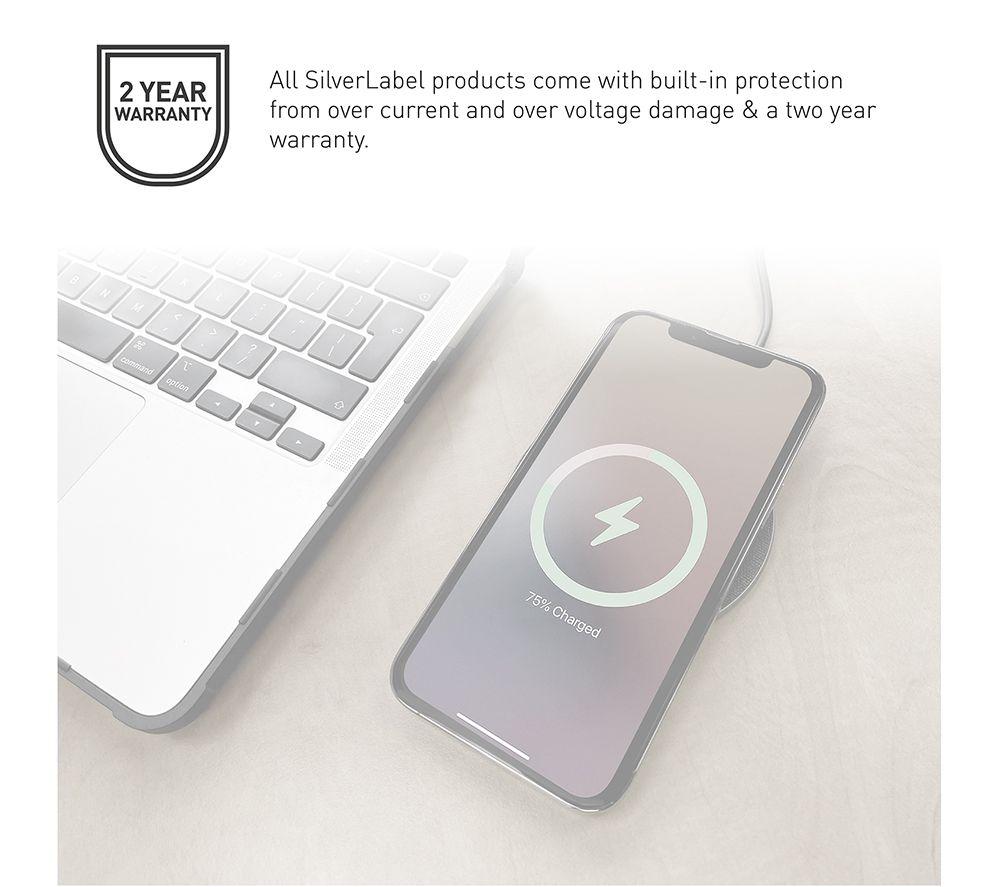SILVERLABEL 30290SL51 15 W Magnetic Wireless Charger - White image number 7 of 8