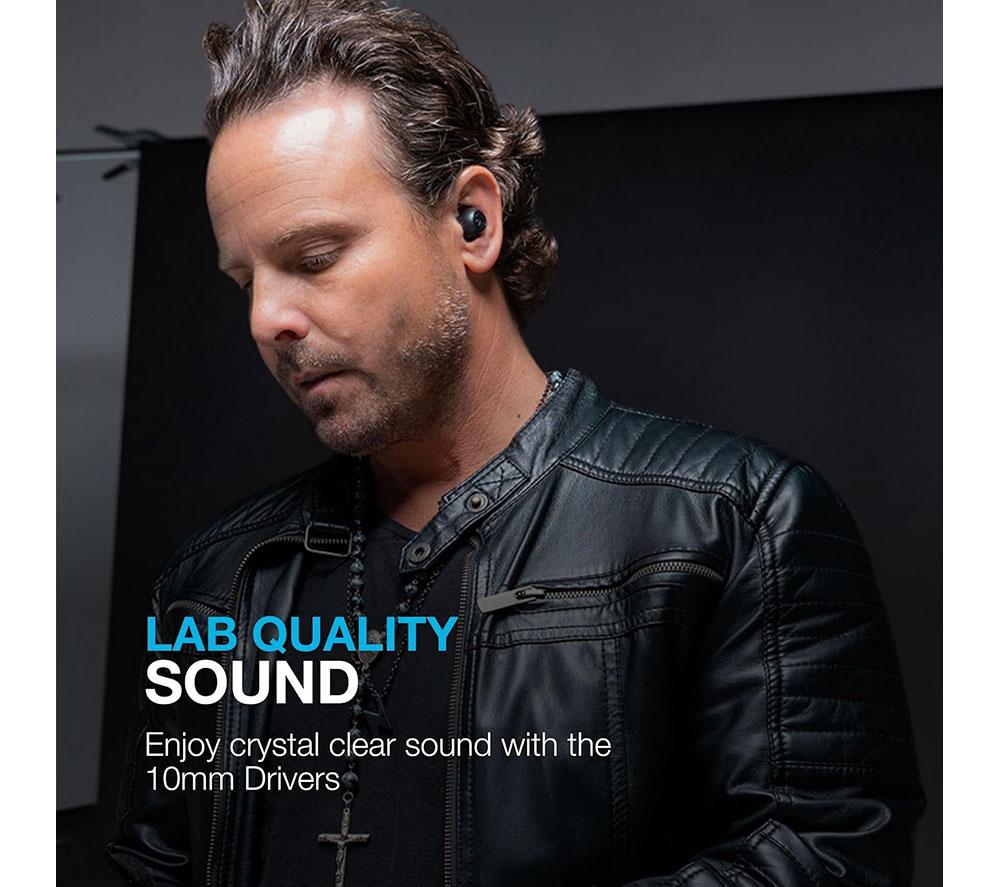 JLAB Go Pop ANC Wireless Bluetooth Noise-Cancelling Earbuds - Black image number 7 of 10