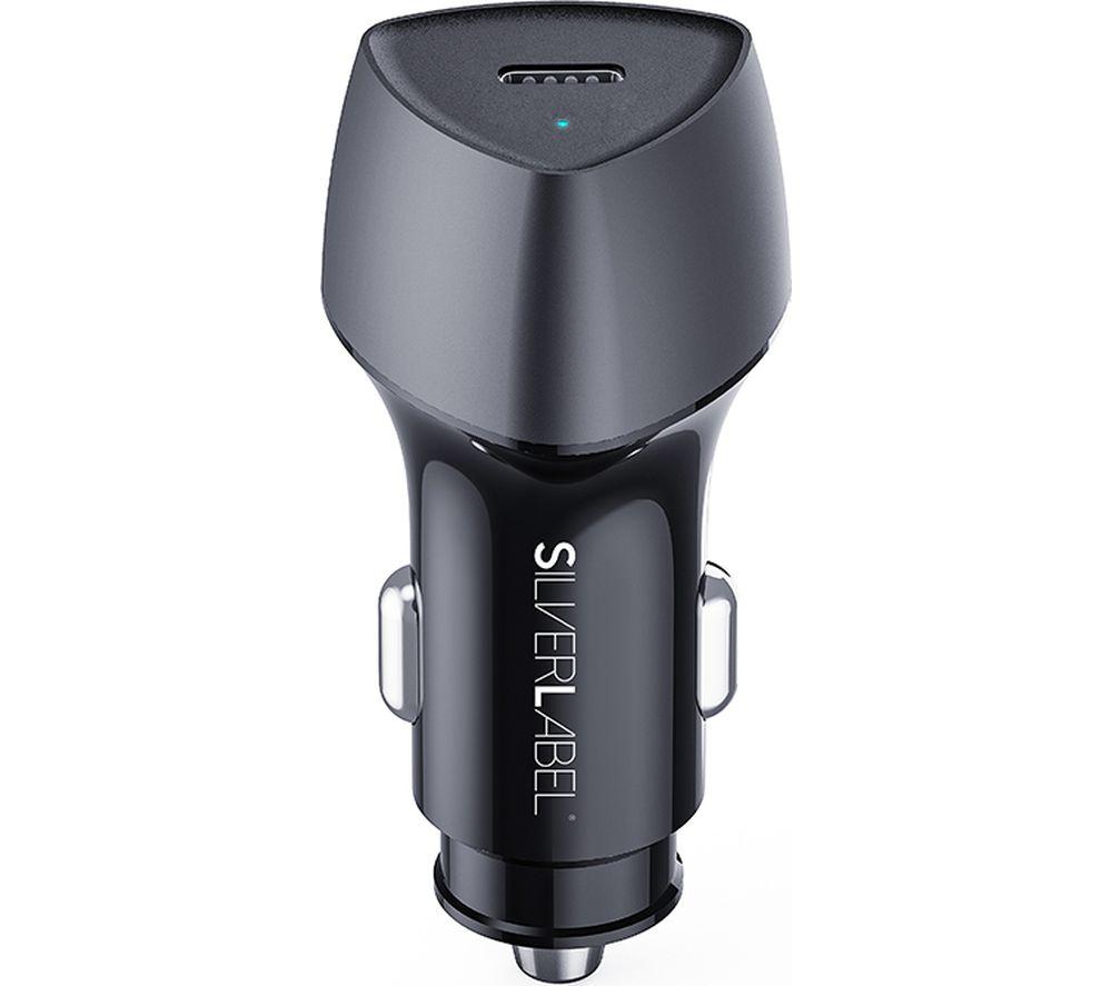 SILVERLABEL Dual PD 25 W USB Car Charger - Black image number 2 of 9