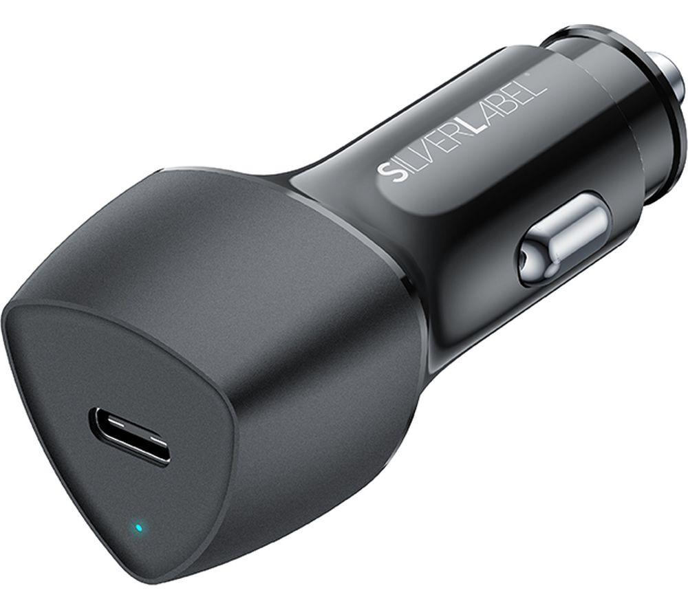 SILVERLABEL Dual PD 25 W USB Car Charger - Black image number 4 of 9