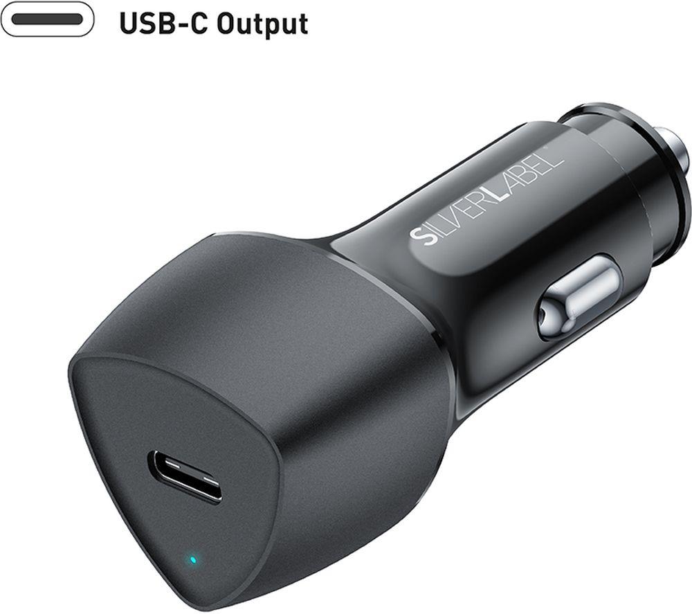 SILVERLABEL Dual PD 25 W USB Car Charger - Black image number 6 of 9