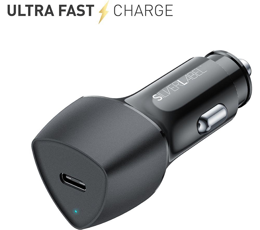 SILVERLABEL Dual PD 25 W USB Car Charger - Black image number 7 of 9