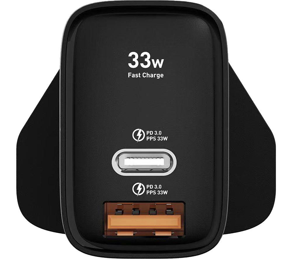SILVERLABEL 29071SL10 33 W Universal Dual USB Type-C & Type-A Charger - Black image number 2 of 7