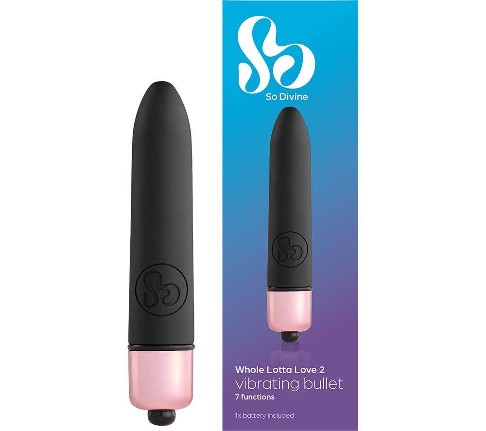 SO DIVINE Whole Lotta Love Vibrator - Black image number 2 of 3