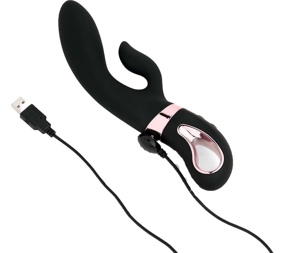 SO DIVINE Black Magic Rabbit Vibrator - Black & Rose Gold image number 3 of 5