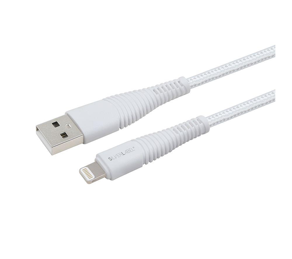 SILVERLABEL USB Type-A to Lighting Cable - 2 m, White image number 2 of 7