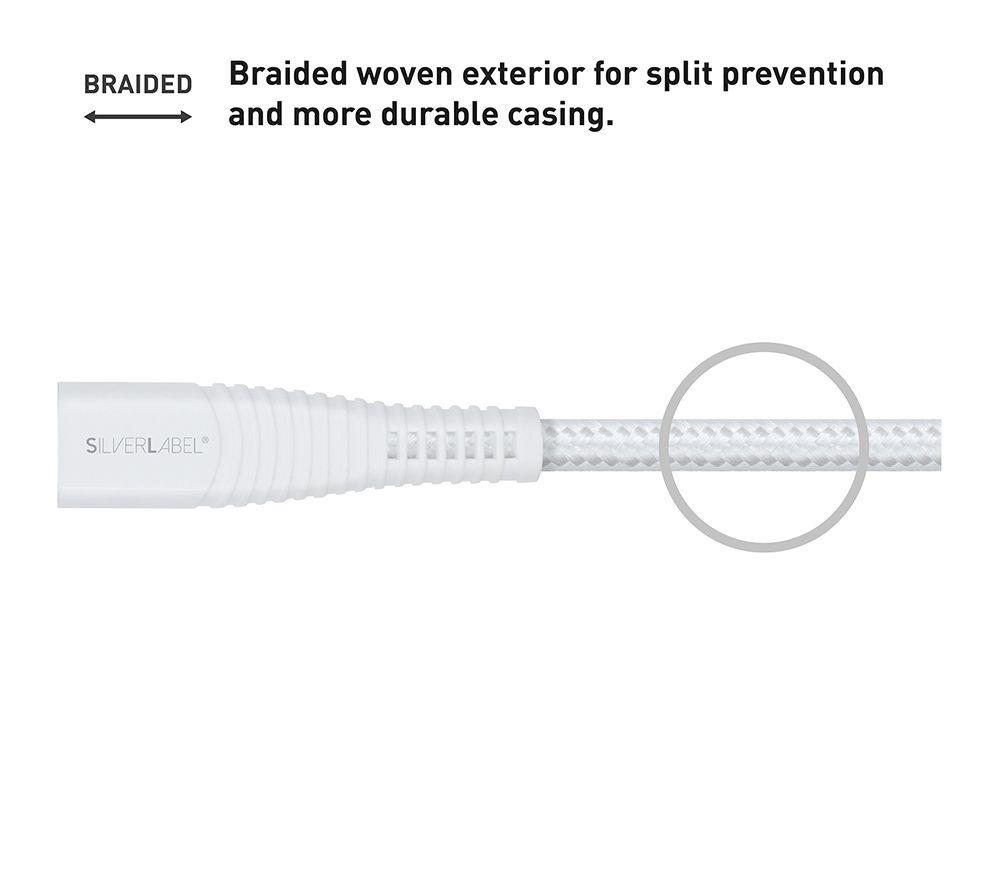 SILVERLABEL USB Type-A to Lighting Cable - 2 m, White image number 4 of 7