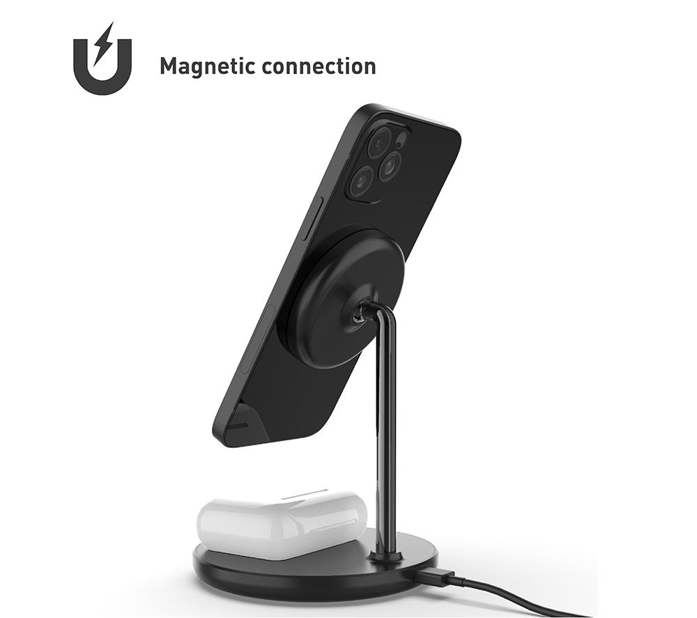 SILVERLABEL 29441SL51 15 W Magnetic Charging Stand & Pad - Black image number 7 of 11